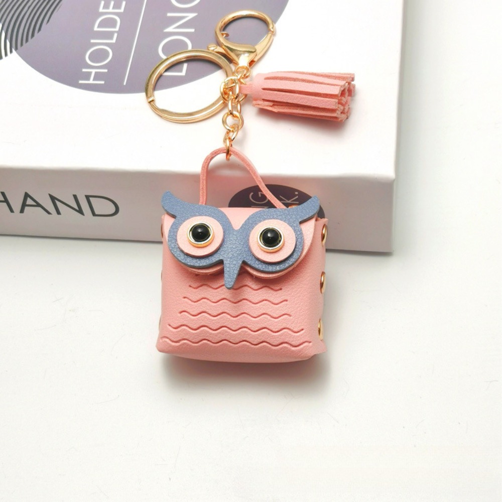 Backpack Insert Organizer - Mini Porta-Moedas Chaveiro Coruja Fofa, Pingente