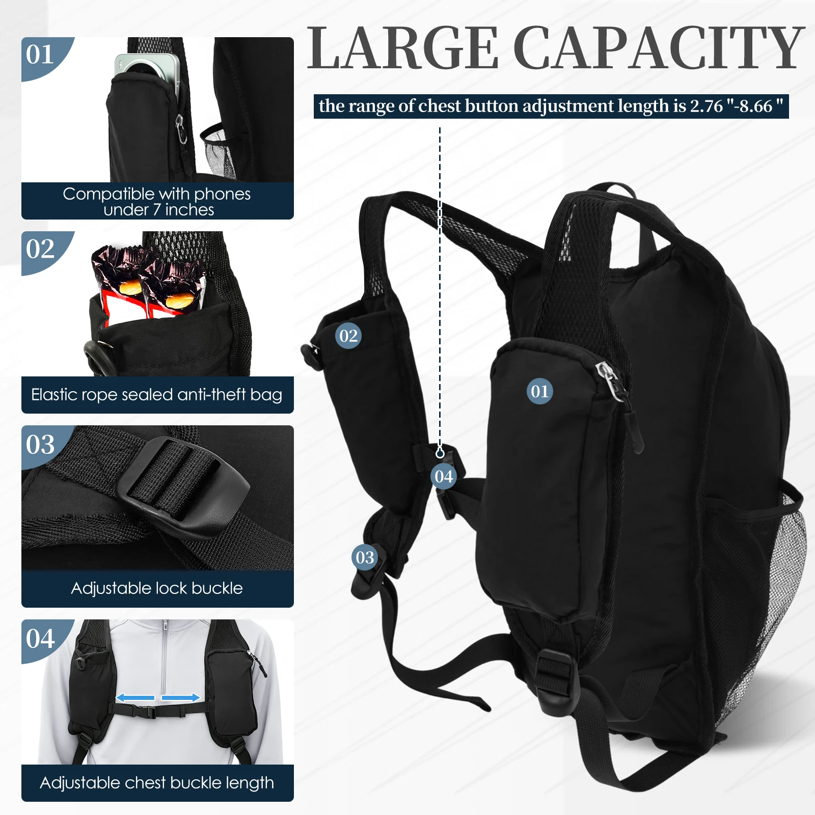 Mochila pequena para caminhada - Foldable Backpack Small avaliação e preço