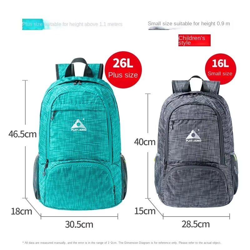 Mochila Dobrável Leve para Via - Foldable Backpack Small avaliação e preço