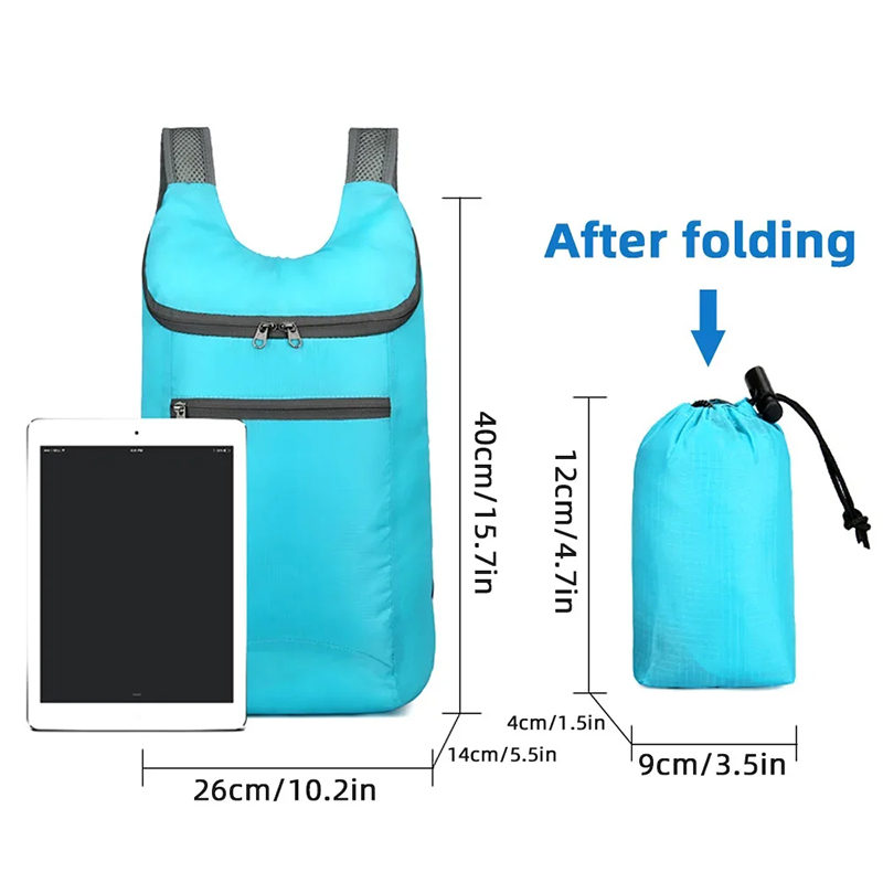 Mochila dobrável à prova d'águ - Foldable Backpack Small avaliação e preço
